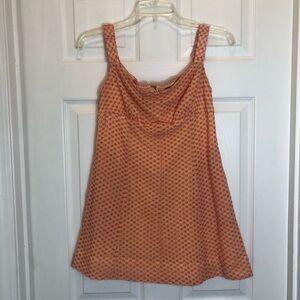Free People Orange Sleeveless Mini Dress